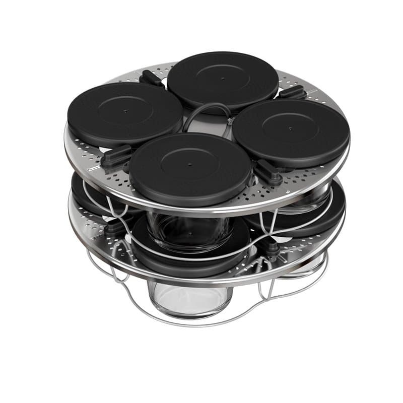Moulinex Kit de 8 verrines superposables, Cookeo, Couvercles, Entrées, Yaourts et desserts, XA6140E0