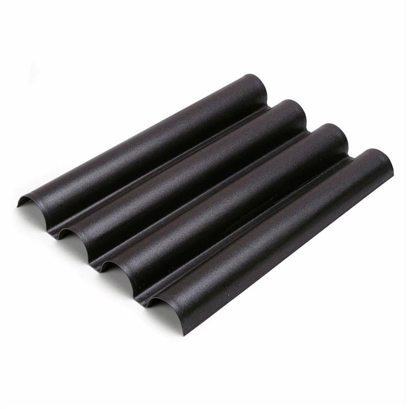 Gobel 258130 Plaque à Tuiles Bombées Anti-Adhérent 35*24 cm, Noir