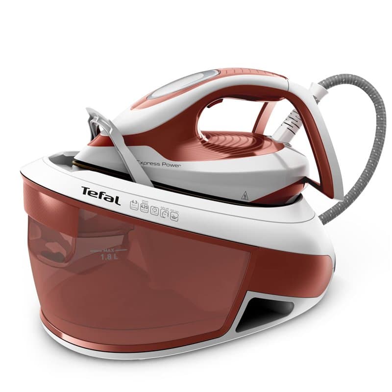 Tefal SV8110 Centrale vapeur Express Power, Puissance vapeur puissante, Technologie No-setting, Réservoir d'eau 1.8 L, Vapeur ve