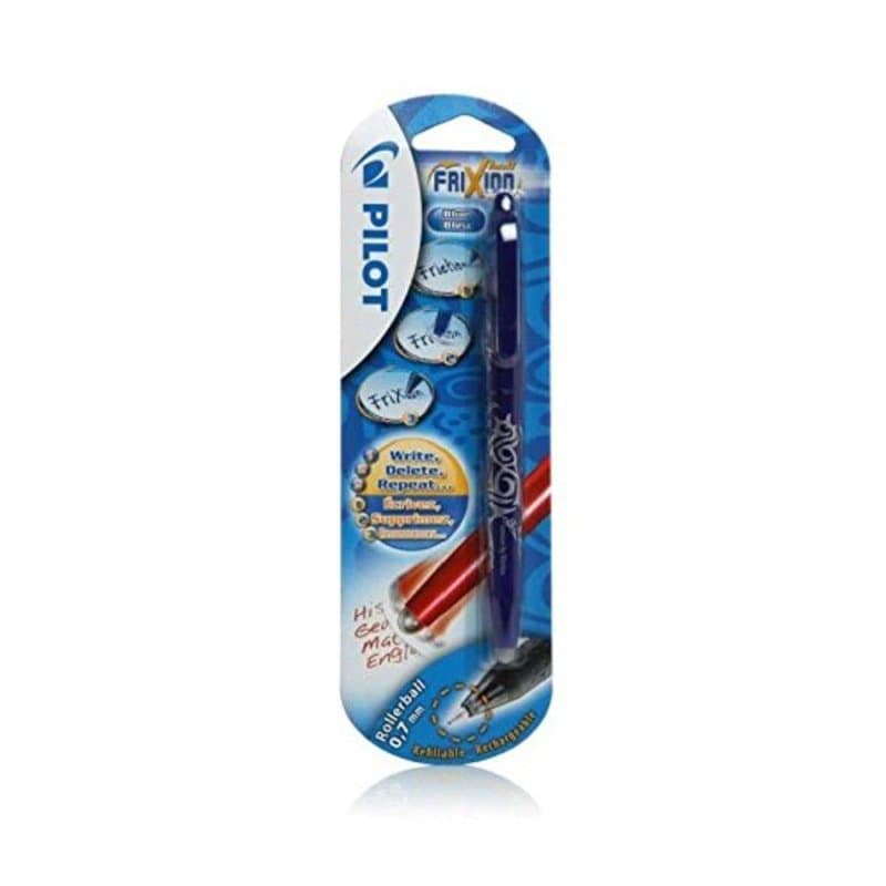 Pilot-Frixion-Roller effaçable-Pointe 0,7 mm-Bleu, même conditionnés pour la vente au détail