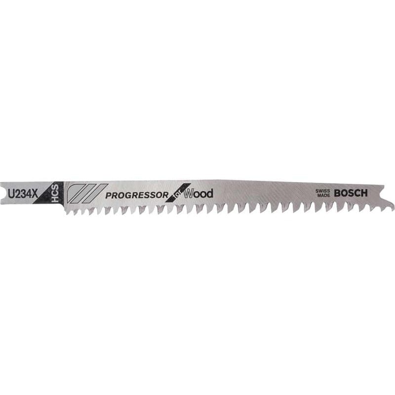 Bosch Accessories Lame de Scie Sauteuse U 234 X, 2mm-3mm Pas, 108mm Longueur, Lot de 3