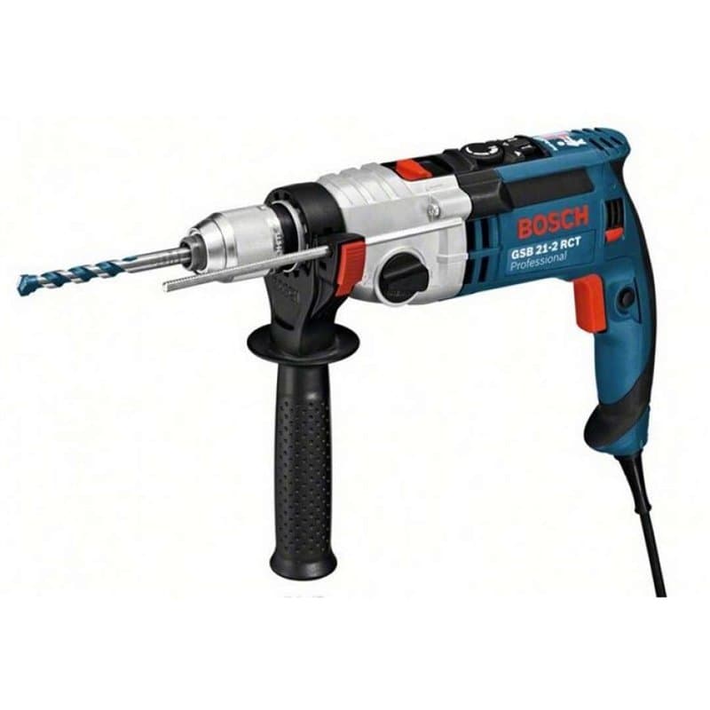 Bosch Professional 060119C700 Perceuse à Percussion Filaire GSB 21-2 RCT (1300 W, Couple nominal : 7,8 / 2,6 Nm, Ø de Perçage da