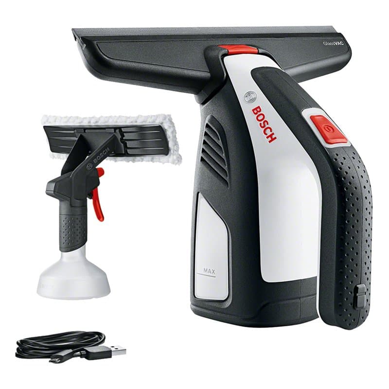 Bosch Home and Garden Nettoyeur de vitres sans fil GlassVAC Solo Plus (pour fenêtres, carreaux, miroirs et douches, durée de fon