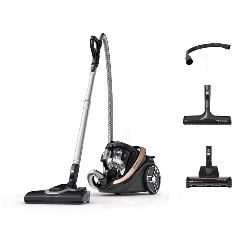 ROWENTA Silence Force Cyclonic Effitech Aspirateur sans Sac, 59 DB(A), Basse consommation, 900 W Max, Haute Filtration, Fabriqué