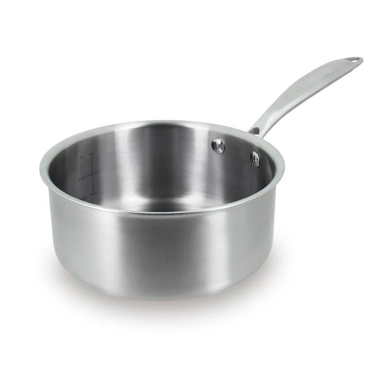 MENASTYL - Casserole Triply 18cm en inox - Fabriquée en France - Compatible tous feux dont induction - 6020490