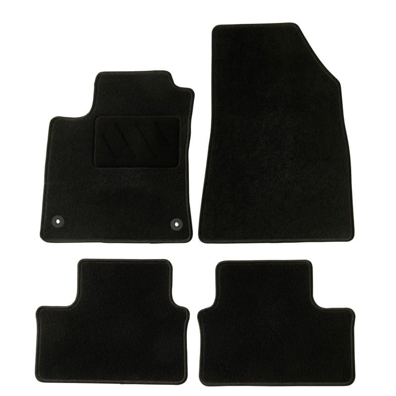 DBS - Tapis de Voiture - sur Mesure pour Clio 5 (dès 2019) - avec Clips de Fixation - Tapis de Sol antidérapant pour Automobile