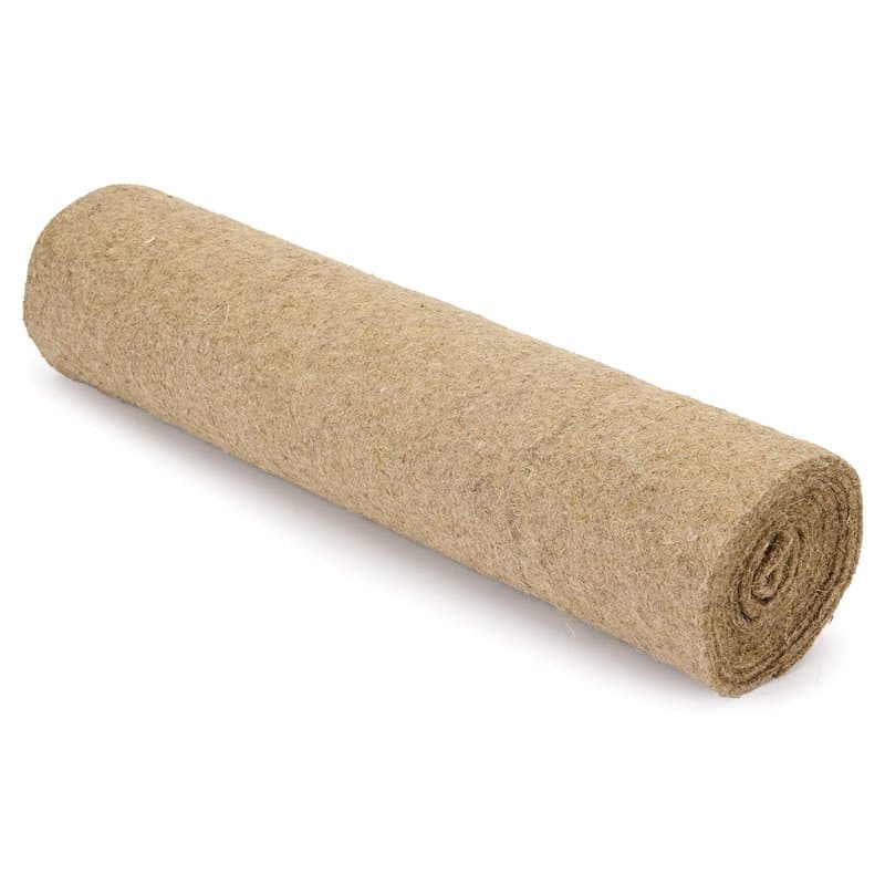 La Cordeline Paillage Feutre de Chanvre 50cm x 2m Protection Mauvaises Herbes, Contre Le Froid, Naturel