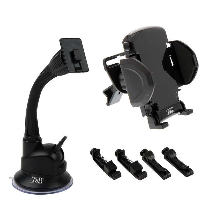 Tnb - Pack Support Ventouse et Chargeur Allume-cigares 3 en 1 Universel - T'nB