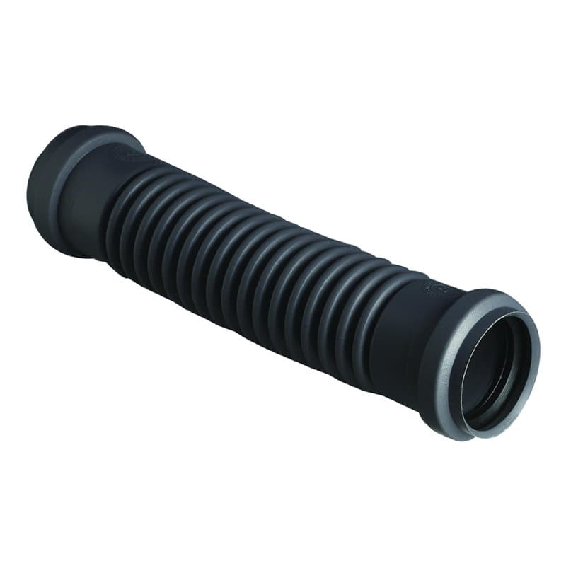 Wirquin 79021001 Raccord wc souple magicoude F/F D50, à emboîter (push-fit) pour évacuation, gris