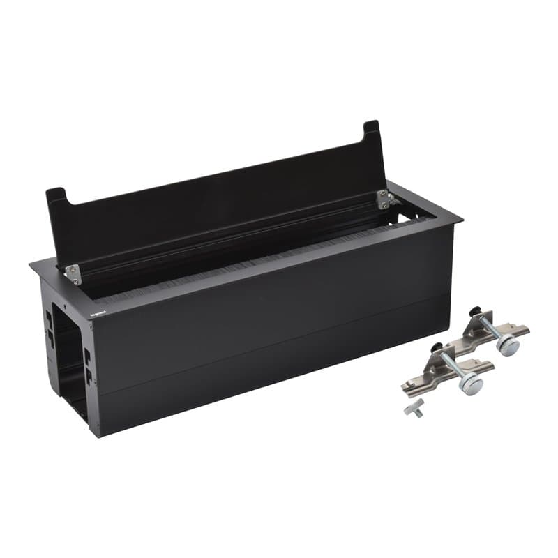 LEGRAND, Incara Top Access 654875 Organisateur de câbles, encastrable pour multiprise, 12 modules, gestion des câbles, pliable,
