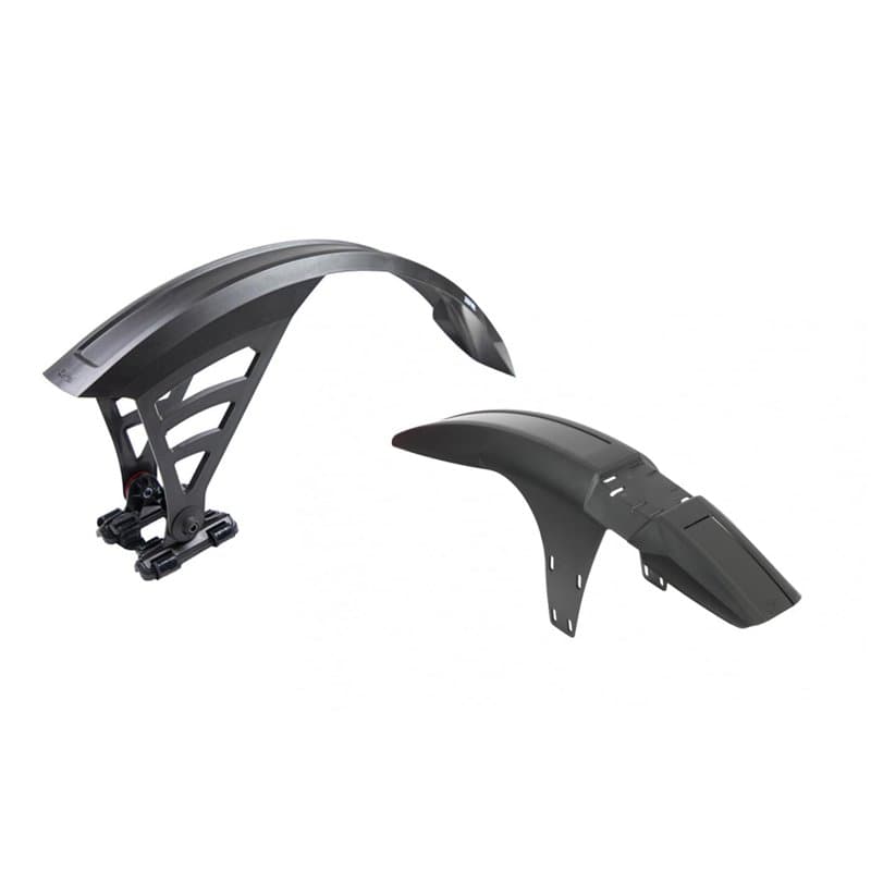 ZEFAL Pack FM30/RS75 de Deux Garde Boue VTT 29 Pouces et 27,5 - Garde Boue Avant et Arrière Deflector FM30 et RS75, Noir