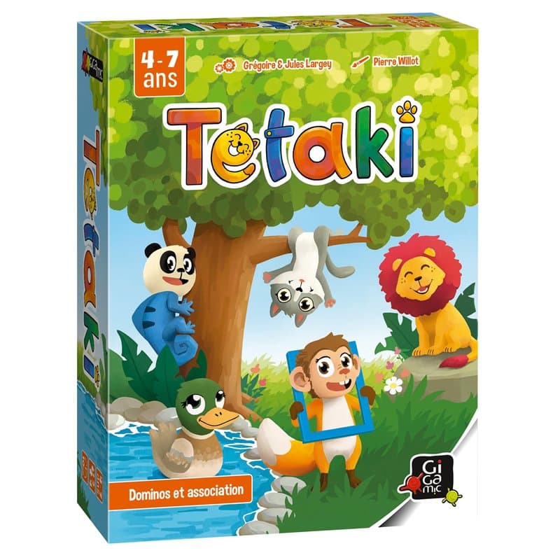 GIGAMIC - TETAKI - Un Jeu de Dominos Mignon et mâlin - A partir de 4 Ans!