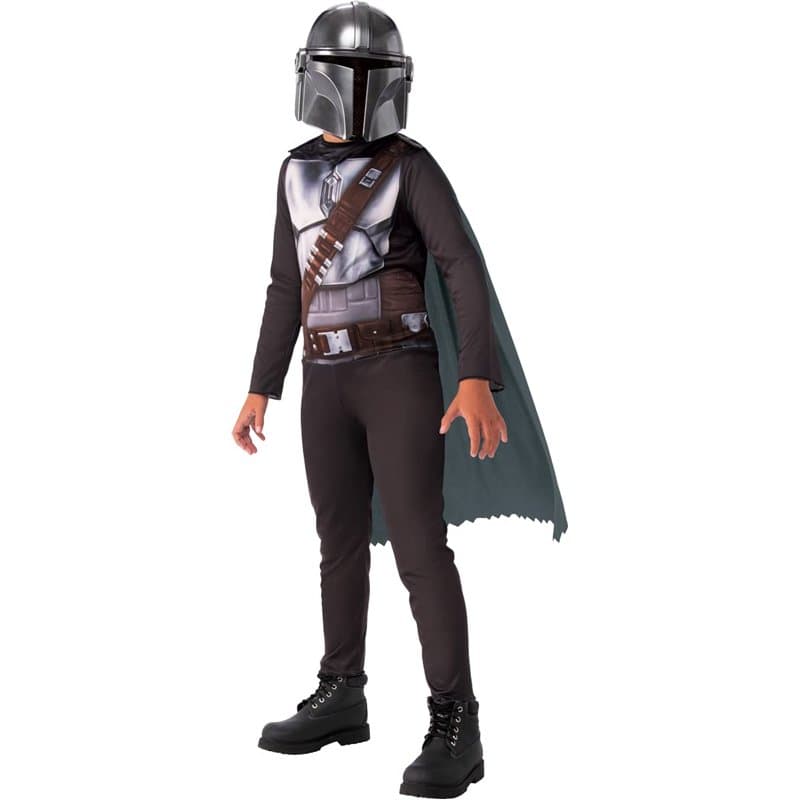 Rubies - Star Wars Officiel - Déguisement Entrée de Gamme The Mandalorian (Enfant) - Taille 9-10 ans