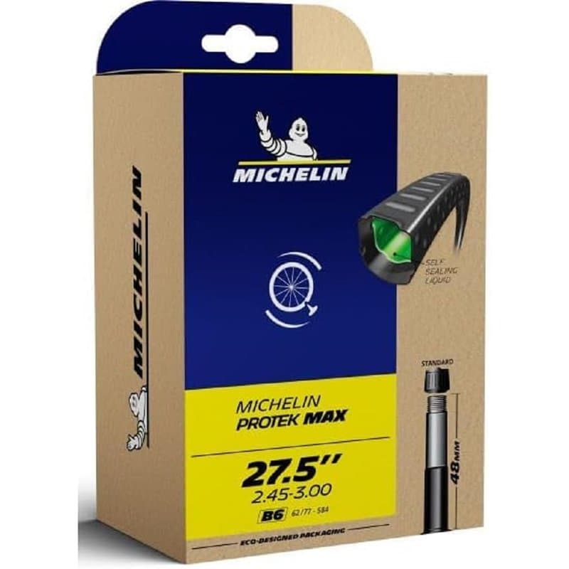 MICHELIN B6 Protek Max Camera d'aria Unisex Adulto, Nero, 48 mm