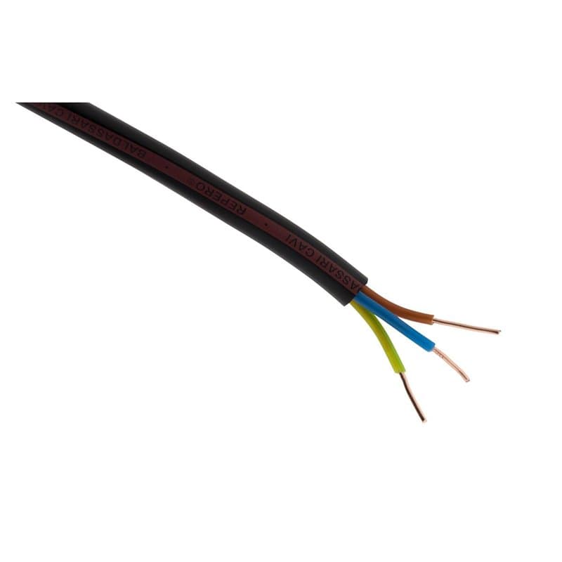 Câble d'alimentation électrique U-1000 R2V 3G1,5mm² - 3m - Zenitech