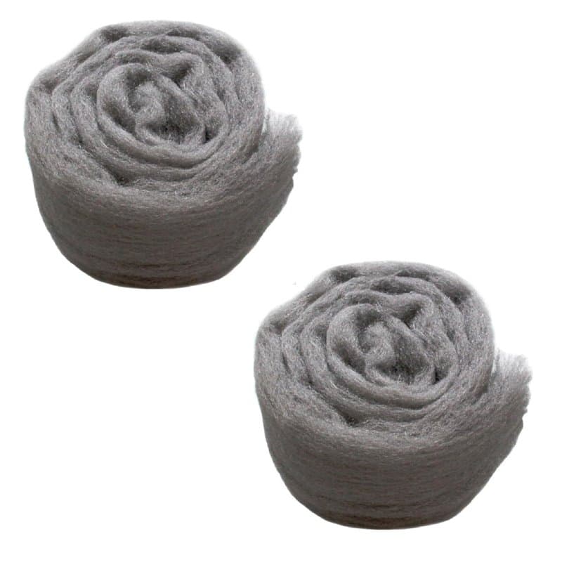 Paille de Fer/Laine d’Acier 0000 – Lot de 2 Rouleaux – Idéal pour le Travail du Bois et le Nettoyage des Métaux