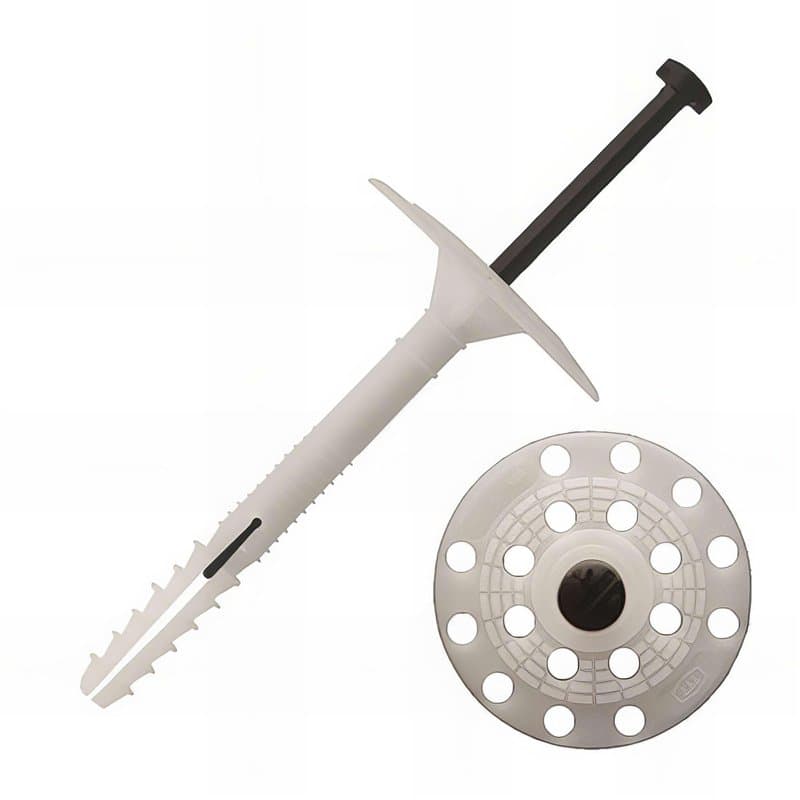 SCELL-IT Boîte 200 Fixations d'isolant Clou Plastique 10x140 mm SCELL-IT-FI10140