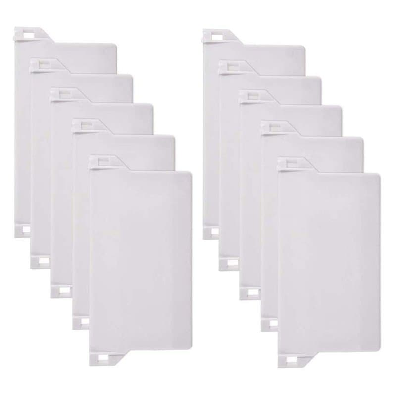 ProLeo Lot de 10 rideaux à lamelles - Plaque de lestage - Accessoire de rechange - Poids pour stores verticaux - Poids : 89 mm (