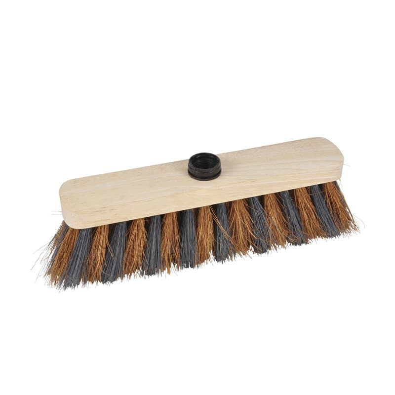 Homéa, Tête de Balai Bois Zèbre Fibres de Coco+PVC 29 cm Usage Extérieur