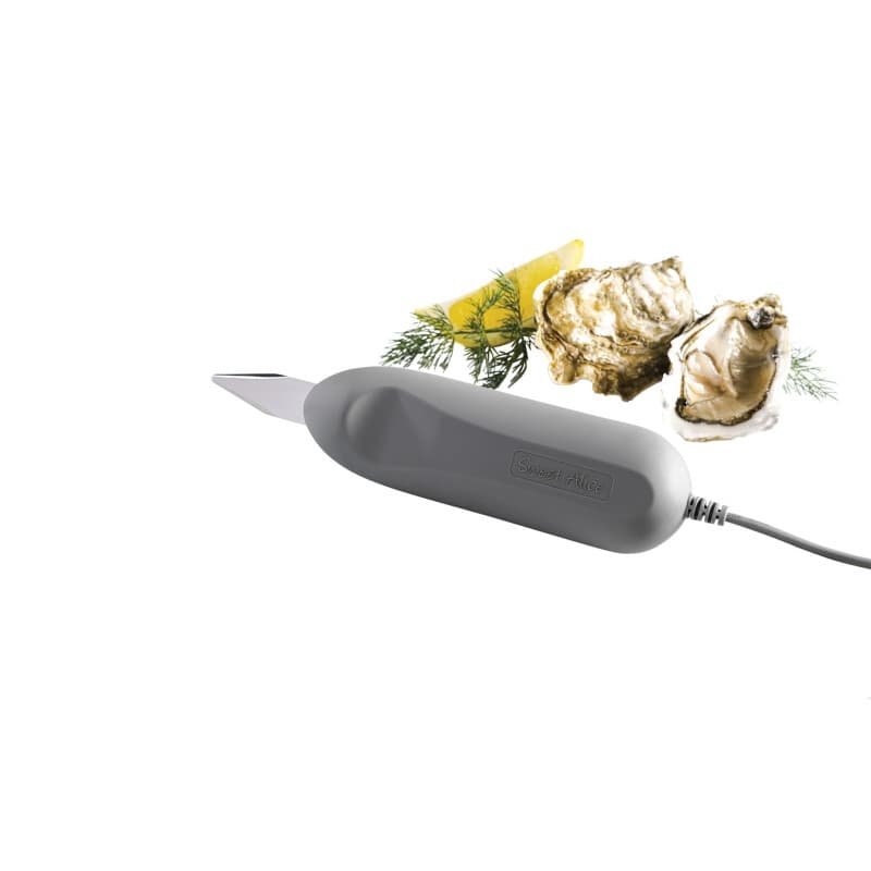 Sweet Alice - Couteau à huîtres automatique inox - Lame en acier inoxydable, gris, 25W - Ouvrez vos huîtres facilement avec ce c