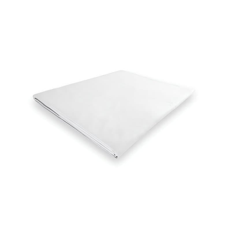 Soleil d'ocre, Drap Plat en Polycoton 260x300 cm Percale Blanc