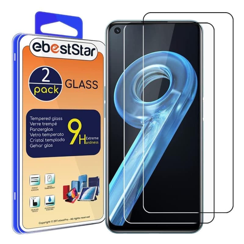 ebestStar - Verre Trempé x2 pour Realme 9i, Vitre Protection, Film Anti Casse, Anti Rayures, Sans bulles