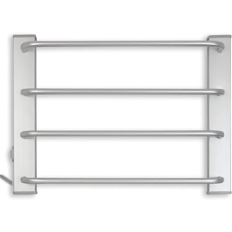 Fishtec - Sèche Serviette Electrique Mural 60W - sans Thermostat - Porte Serviette Salle de Bain Etendoir Chauffant 4 Barres - 5