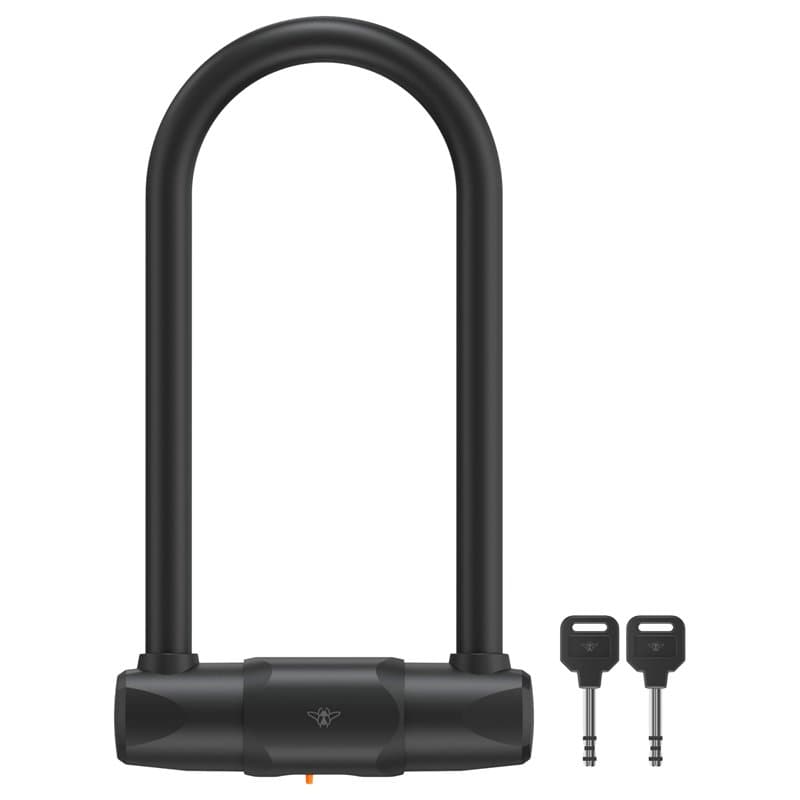 CASR Antivol U XL - Cadenas à Clé Certifié FUB 2 Roues - Acier Trempé Robuste Anti-Corrosion - Universel Vélo, Moto, Trottinette