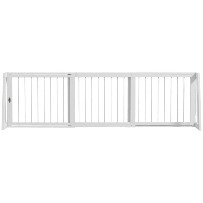 PawHut Barrière de sécurité pour Chien barrière de Protection à 3 Panneaux rétractable 71-190 cm clôture pour Animal Domestique