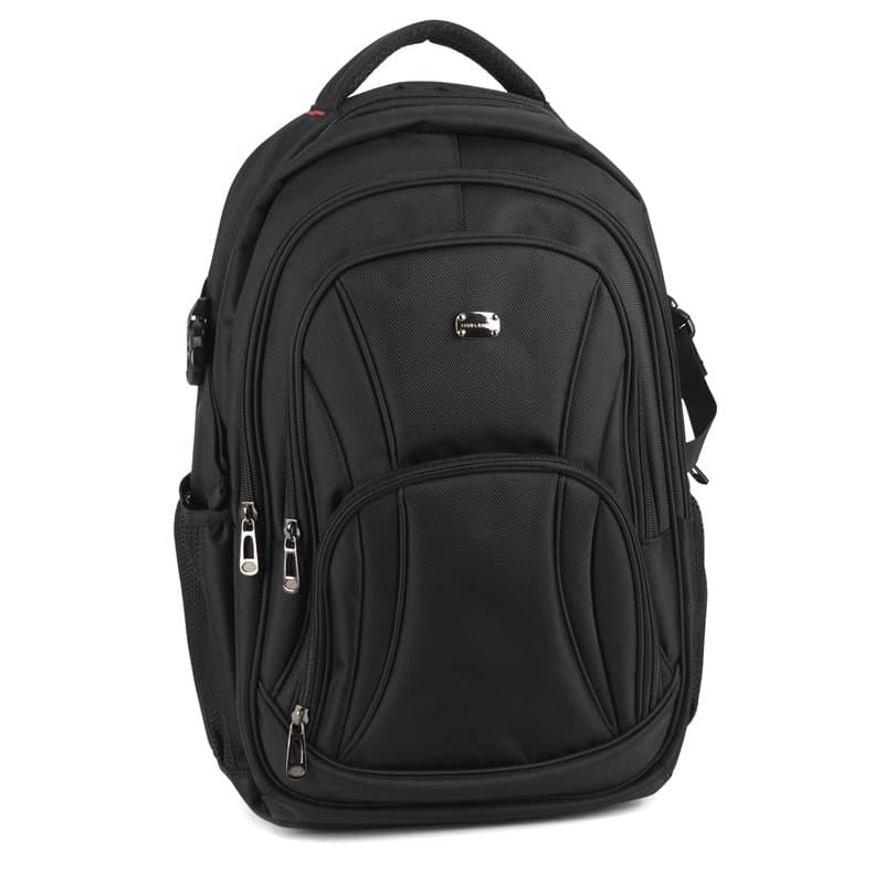 David Jones - Sac à Dos Homme Ordinateur Portable 17 Pouces - Grand Sac Travail Business Affaires Nylon Multifonction Multipoche