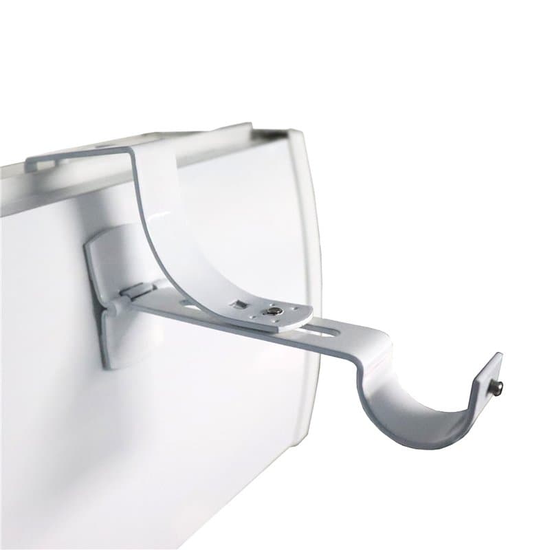 Store & Menuiserie 2.0 Lot de 2 Supports de Tringle à Rideaux Geko Blanc résistant sans perçage pour Coffre de volet Roulant à r