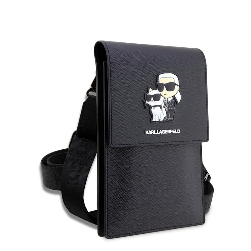 KARL LAGERFELD Sac KLWBSAKCPMK Noir Saffiano Karl & Choupette