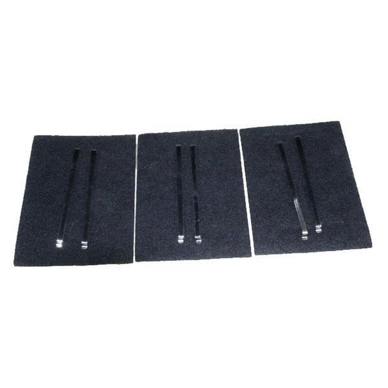 SOS Accessoire Lot de 3 filtres charbon (Kit AK204AE1) pour Hotte - 79X8361,AS0062457 DE DIETRICH, SAUTER, BRANDT, FAGOR, SANGIO