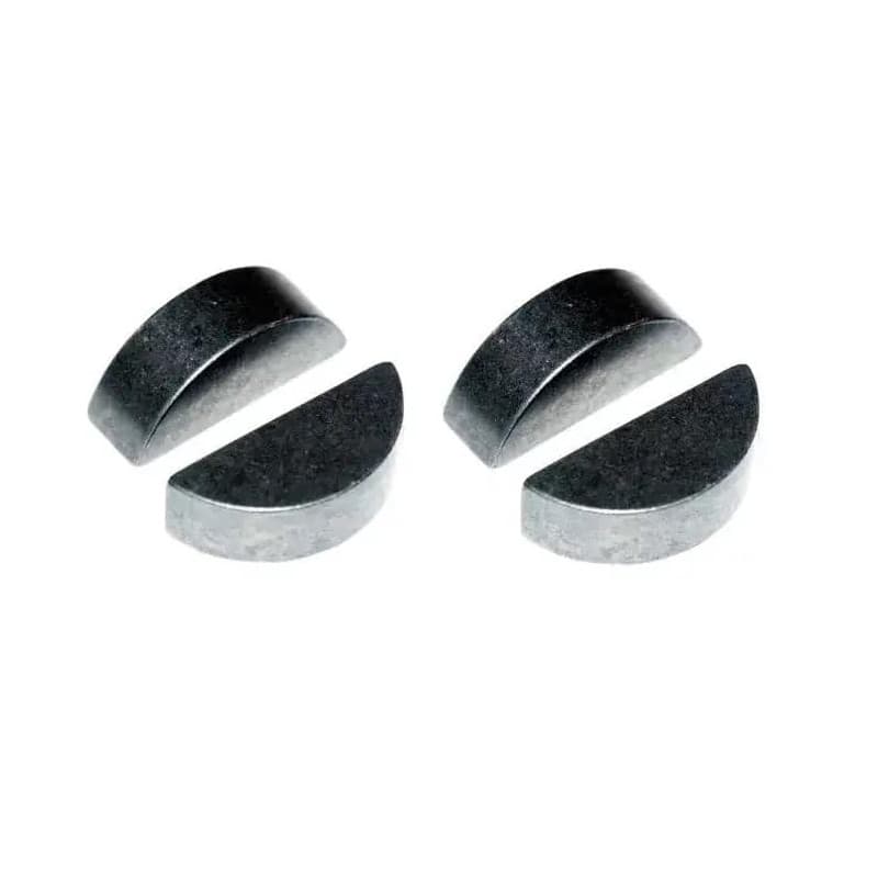 cyclingcolors 4x Clavette demi lune disque en acier DIN 6888 Arbre Transmission Tracteur Tondeuse Motoculteur Butée Lame Mécaniq
