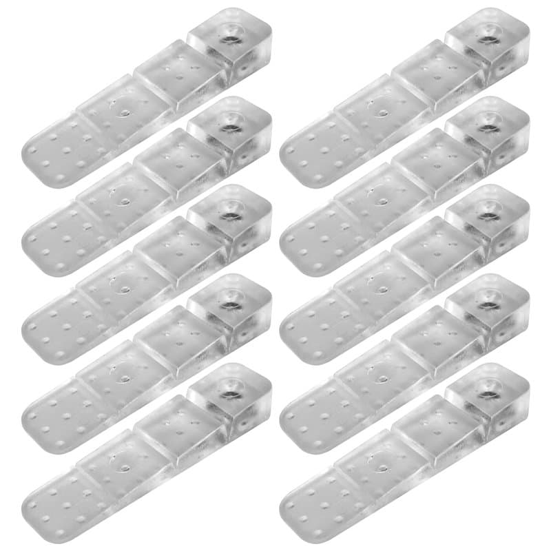 cyclingcolors 10x Cale auto cassante 60mm coin de calage réglage universel bricolage meuble, transparent