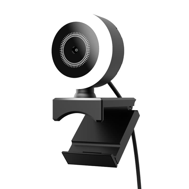 Mobility Lab - ML301310 – Webcam Filaire USB – Full HD, Pas de vis Universel intégré, Microphone intégré, Anneau LED réglable, P
