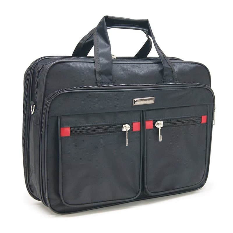 Waytex 71010 Sacoche Porte Document et Ordinateur 15.6" Imperméable Multipoches Noir