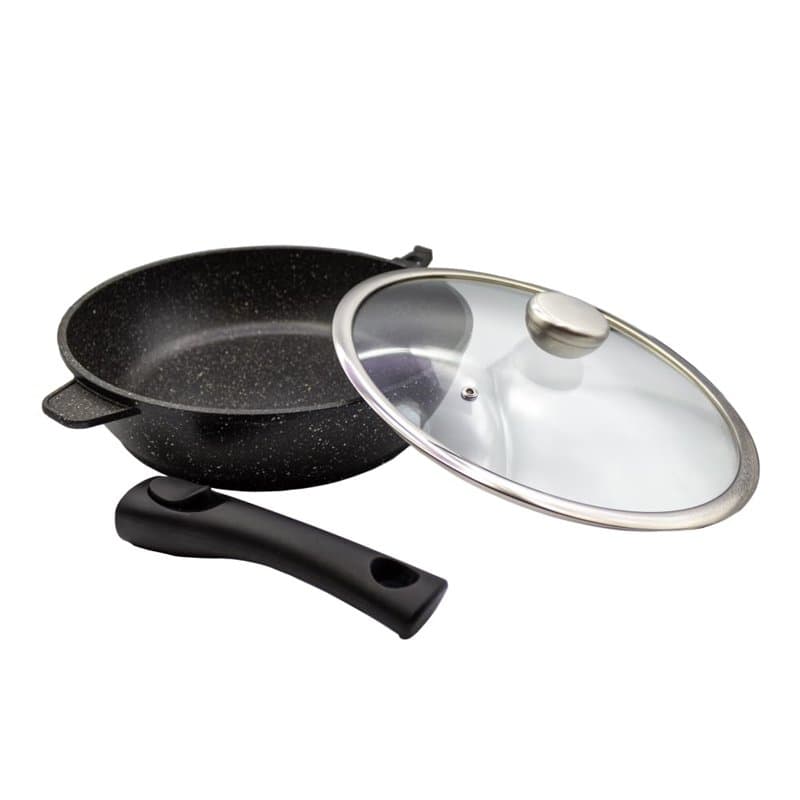 PRADEL LUXE, Sauteuse 28 cm tous feux dont induction, manche amovible