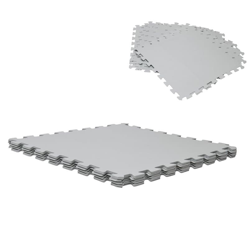 WERKA PRO Dalle pour Piscine Grise 50x50cm 3mm épaisseur 9 pièces
