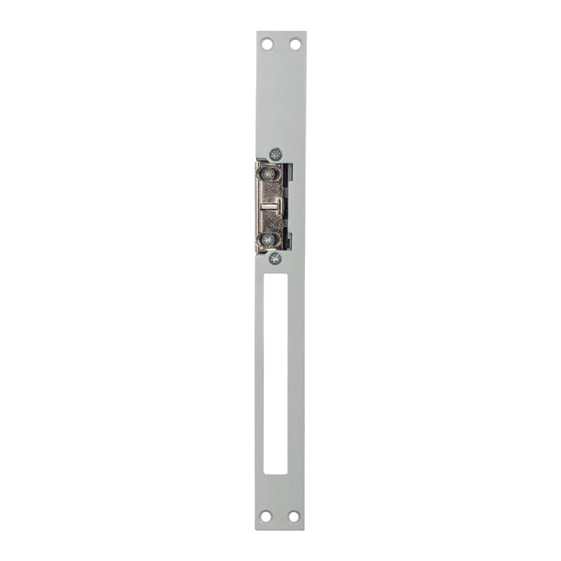 SCS Sentinel - Gâche Électrique Réversible LockElek 301 - Têtière Longue 250mm en Acier - Déclenchement Permanent - Rouleau Régl