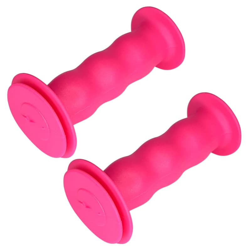 cyclingcolors Paire de poignée vélo 19mm Longeur 85mm draisienne Trottinette Tricycle Paire sécurité fermée, Rose