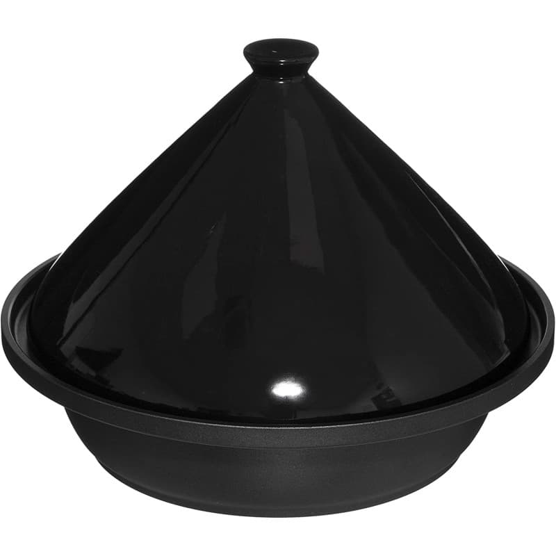 WEB2O Tajine Induction et Vitro-céramique INOX Noire 30,20 x 30,20 x 23 cm
