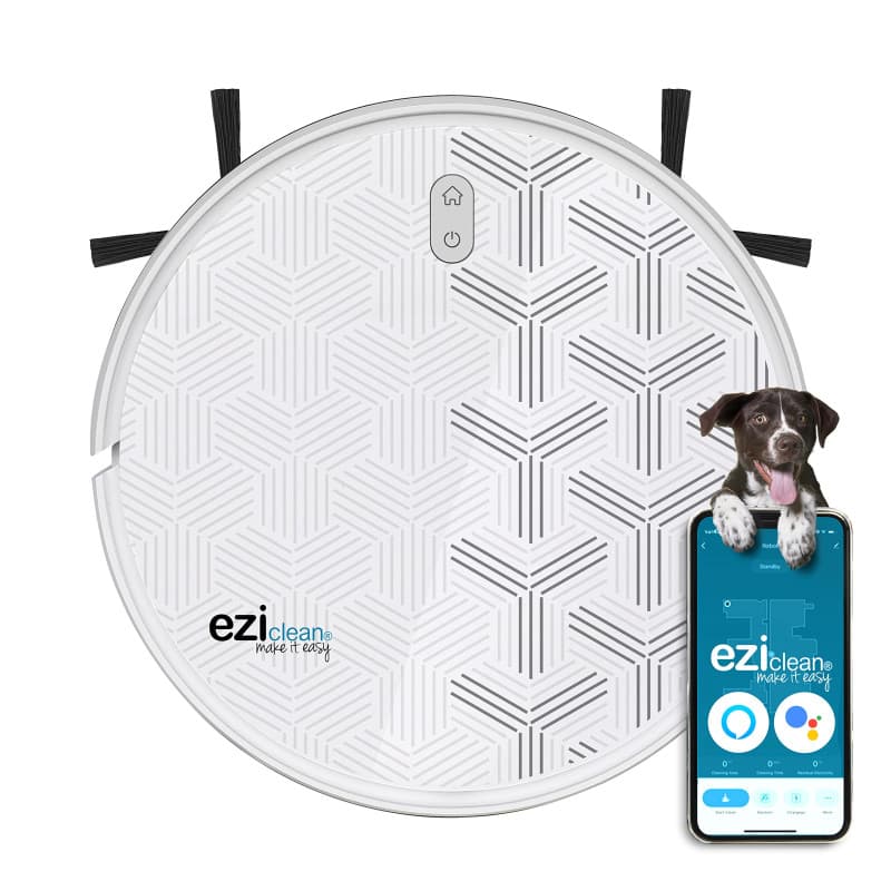 EZICLEAN Robot aspirateur connecté Xpert Animal S200, Blanc