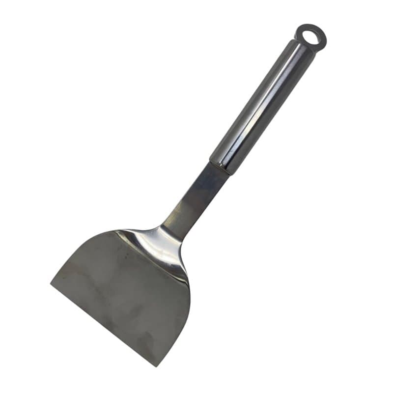 Spatule Inox avec Manche Ergonomique pour Plancha et Barbecue - Ustensile de Cuisine Résistant