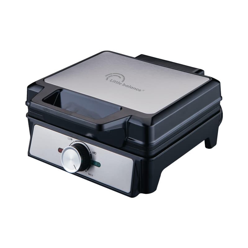 LITTLE BALANCE 8816 Power Gaufres 1600, Gaufrier électrique, Plaques anti adhésives, Sans PFAS, Véritable gaufre liégeoise, épai