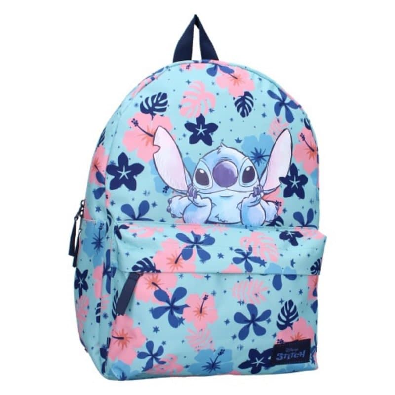 mybagstory - Sac à dos – Stitch - Bleu - Enfant - Ecole - Maternelle - Garderie – Primaire - Cartable Fille - 39 cm - Idée Cadea