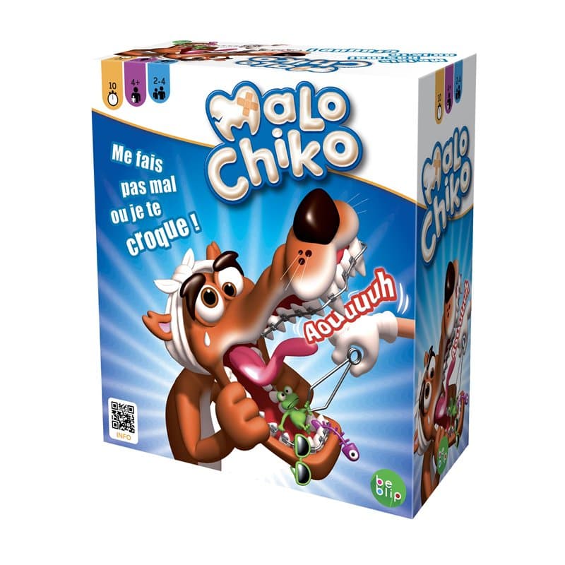 Be Blip - Malo Chiko - Jeux de Société pour Enfants dès 4 Ans - Jeu de Rapidité et d'Adresse - Retire Les Objets dans la Bouche