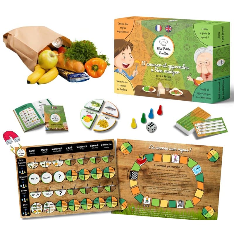 Ma Petite Cantine - Jeu éducatif - S'amuser et Apprendre à Bien Manger - Organisation Repas - Famille - Enfants - Alimentation -