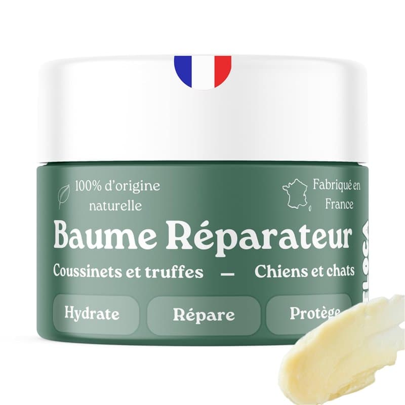 Baume Coussinet chien - Répare, hydrate, Protège - Pouvoir cicatrisant pour des coussinets abîmés, secs ou fissurés - Crème prot