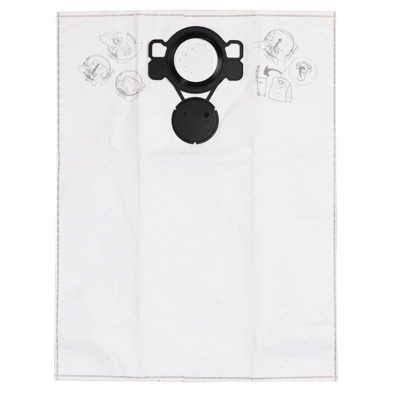 Mirka Fleece Sacs à poussière pour aspirateurs industriels Mirka 1025 L / 12 litres / 5 pièces / 8999000211 / Sacs à poussière e